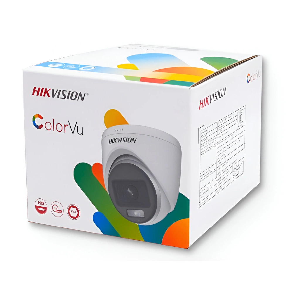 Hikvision 2MP ColorVu HD Dome Camera 3.6MM With Audio(2CE70DF0T-PFS)